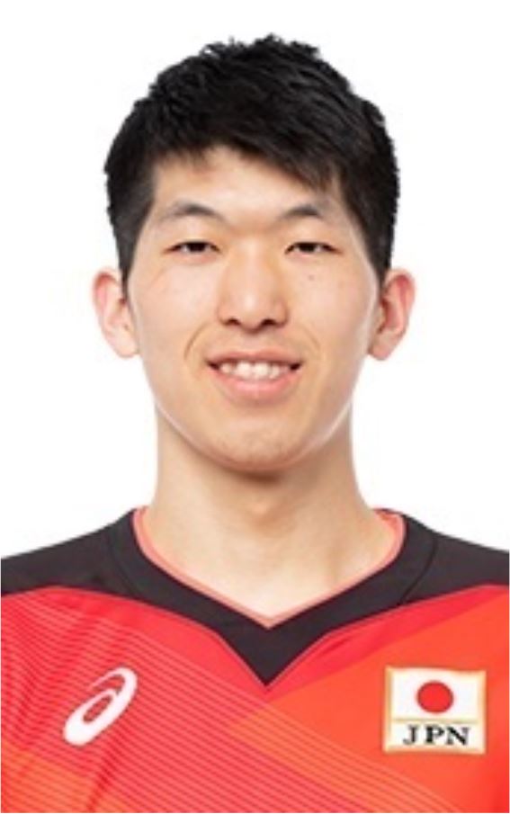 2022年度バレーボール男子全日本代表登録選手：佐藤駿一郎（身長や最高到達点）